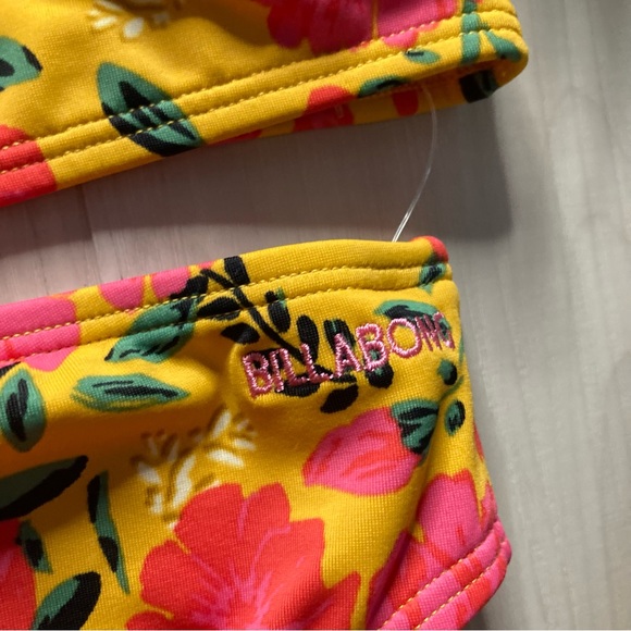 Billabong ☀️ Sun Dream Girls’ Floral Crochet Tropical Bikini Set 💕⛱️ - Picture 10 of 12